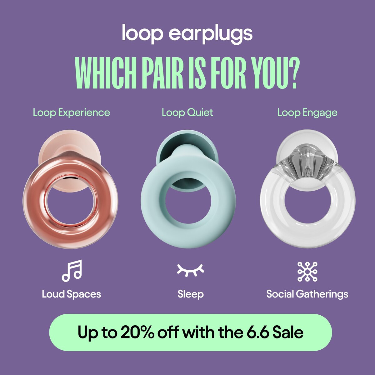 Which pair is for you? product finder on purple