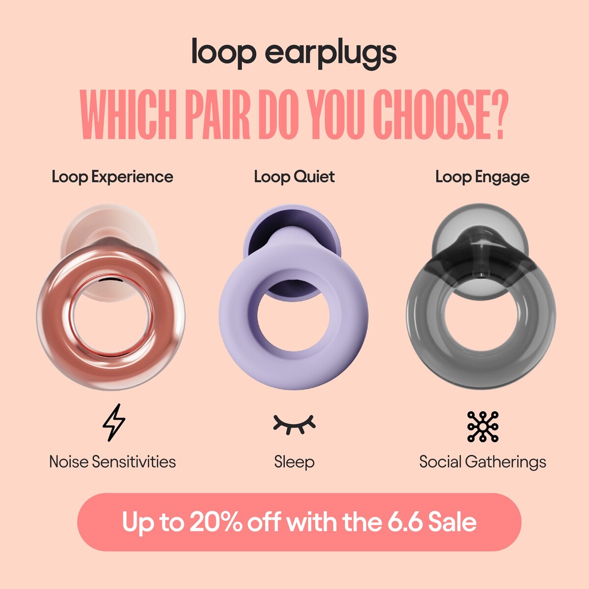 Which pair do you choose? product finder on peach
