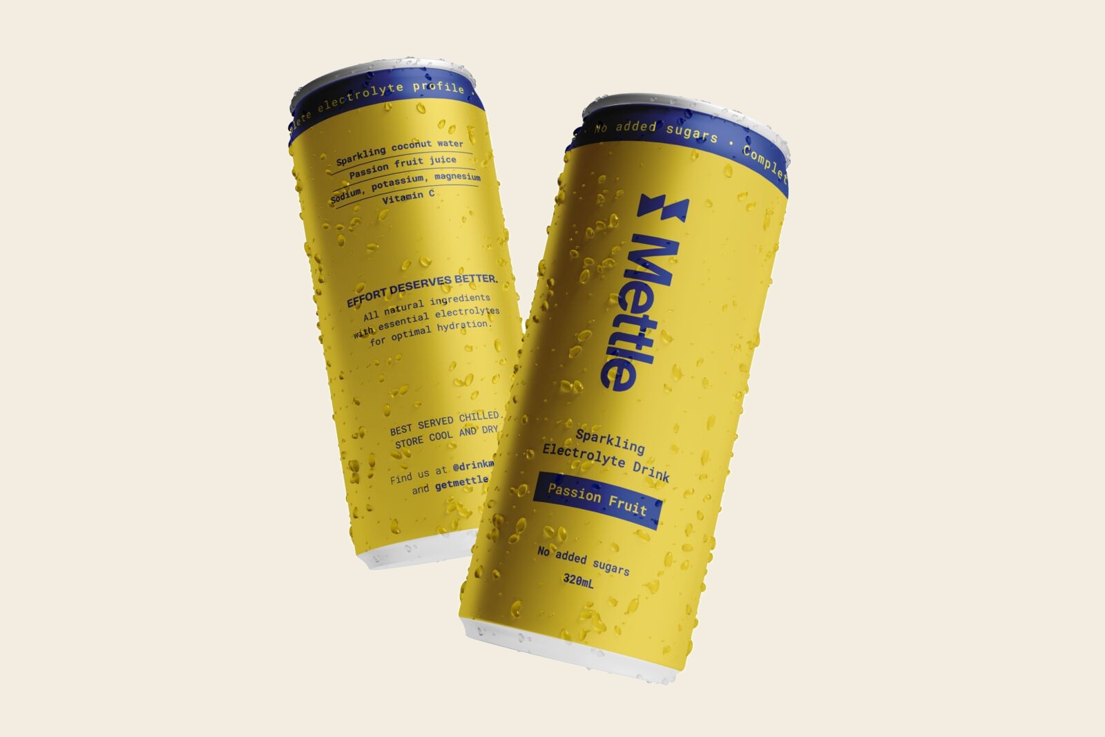 Two Passion Fruit cans