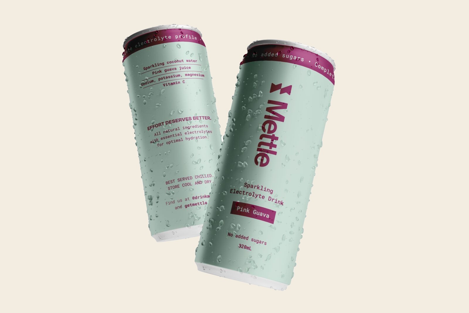 Two Pink Guava cans